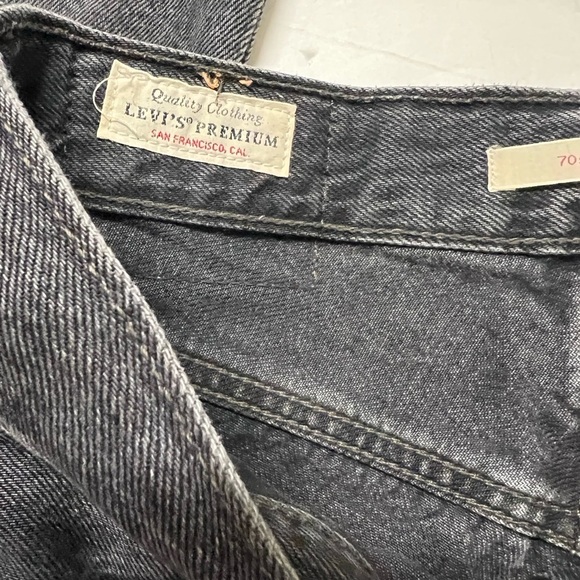 Levis Womens Such A Doozie Black 70s High Rise Premium Flare Jeans Size 26 X 32 - Picture 7 of 10